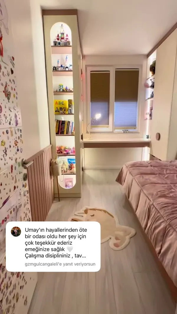 Kadıköy Koşuyolu’nda Umay için tasarladığımız bu özel oda; sadece bir çocuk odası değil, küçük bir… | Evime Mimar Instagram