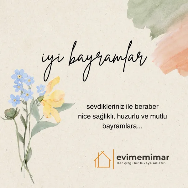 Kurban Bayramı’nın; sağlık, huzur, bereket ve sevdiklerinizle birlikte nice güzel anılar… | Evime Mimar Instagram