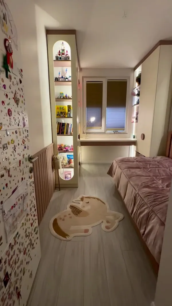 Koşuyolu Kadıköy özel çocuk odası tasarımı - kemerli detaylar ve yumuşak renk paleti ile masalsı atmosfer